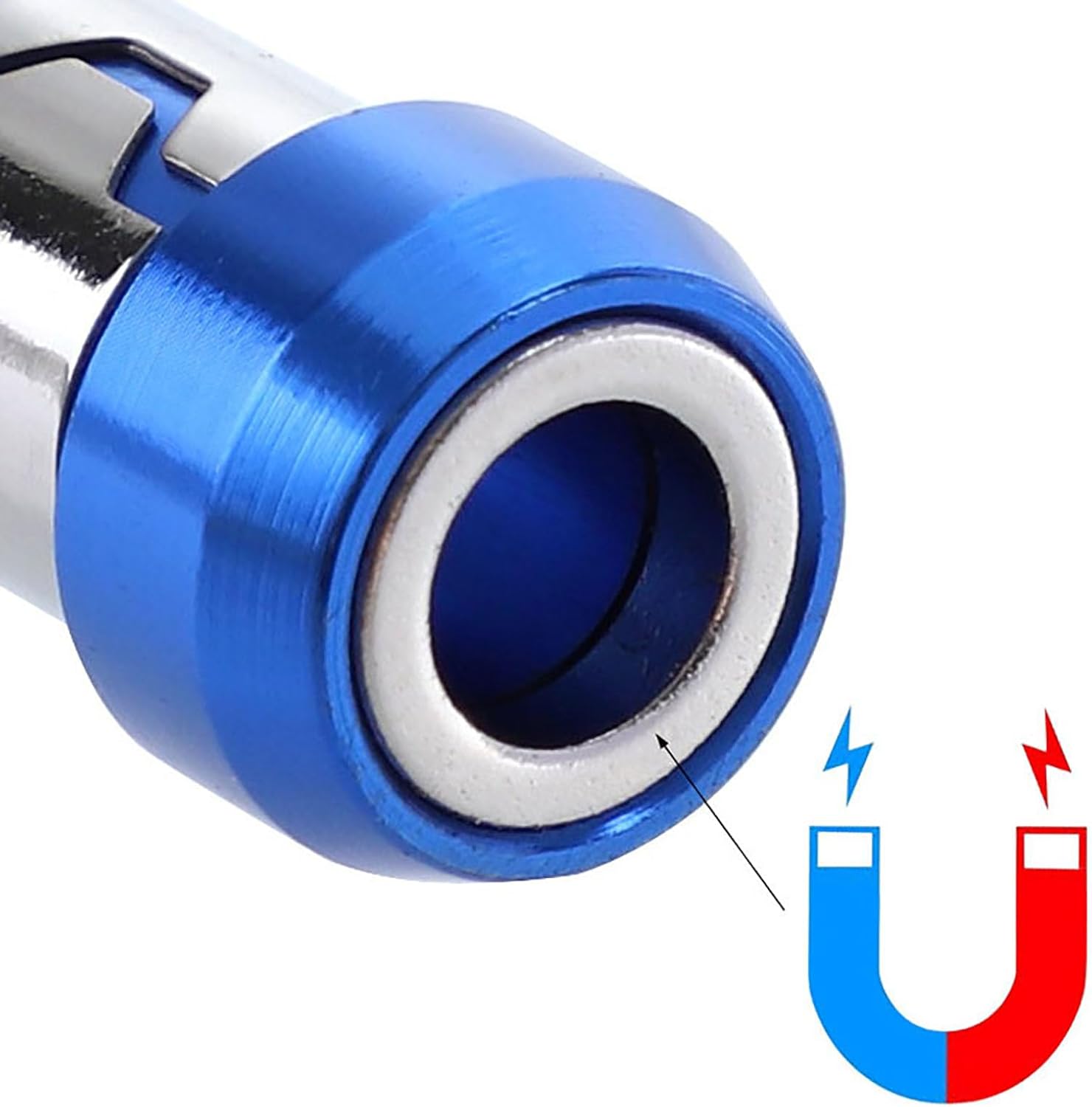 6PCS Magnetic Ring Screwdriver Set, Universal 1/4 Inch Hex Bit Magnetizer, Removable Magnetic Ring for Electric Drill & Screwdriver Bits, Strong Magnetization Tool AccessoriesPower Tools 6PCS Magnetic Ring Screwdriver Set, Universal 1/4 Inch Hex Bit Magnetizer, Removable Magnetic Ring for Electric Drill & Screwdriver Bits, Strong Magnetization Tool AccessoriesPower Tools