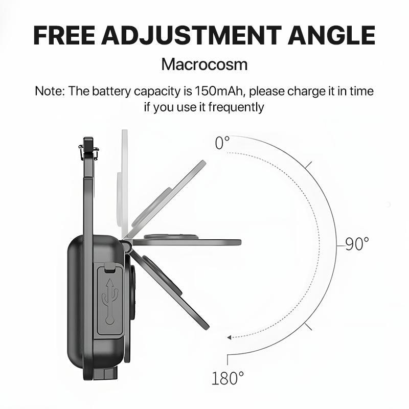 HYPERLITE 2-Pack Mini COB LED Flashlight – USB Rechargeable Keychain Light with Bottle Opener, Foldable Waterproof Design, Compact Handheld Work Light for Camping, Hiking, Emergencies, and Car Repairs，Jumpstart newyear