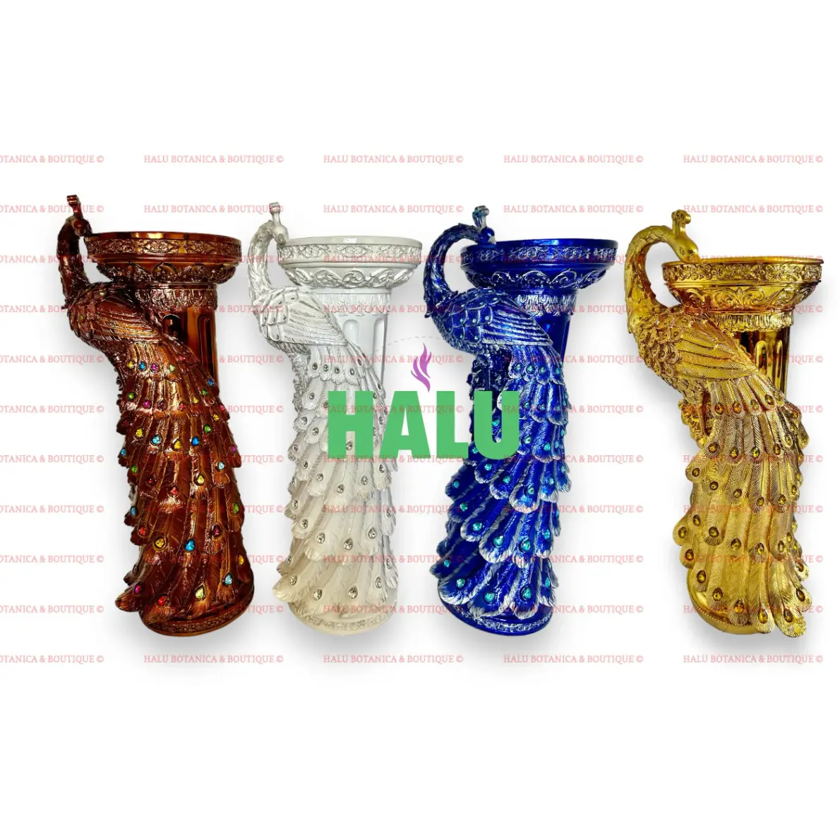 Pavo Real Pedestales para Santo/ Pedestal para Orishas Soperas/ Santeria IFA