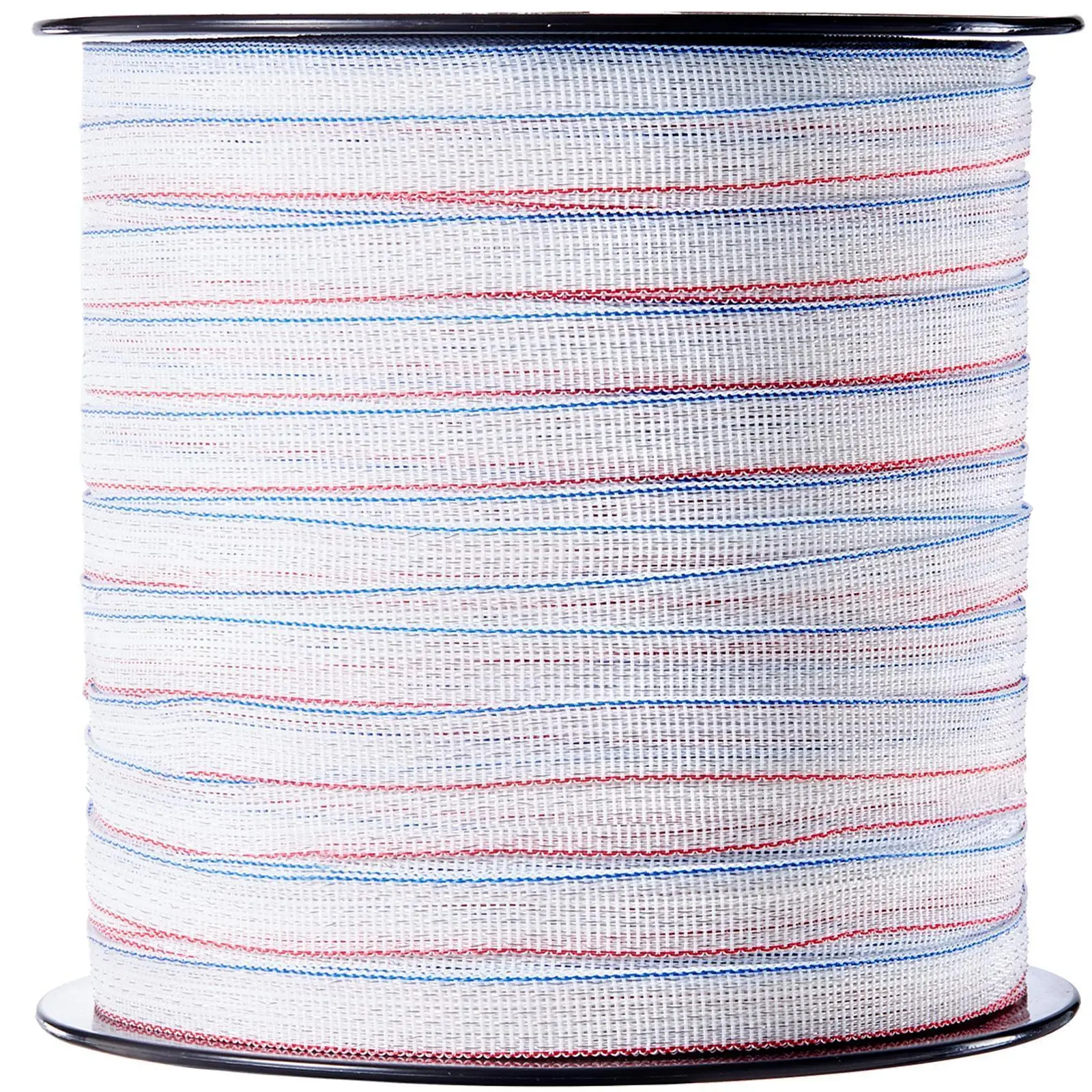 【SummerFinds】VEVOR HDPE+Steel Electric Fence Tape, 1640ft/500m (ft/m) 0.75in Width, 6 Stainless Steel Strands, 180 lbs Capacity, UV/Rust Proof, ABS Plastic Reel, Portable, Compatible with Fence Posts for Livestock & Crop Garden Installation, 3/4" Width
