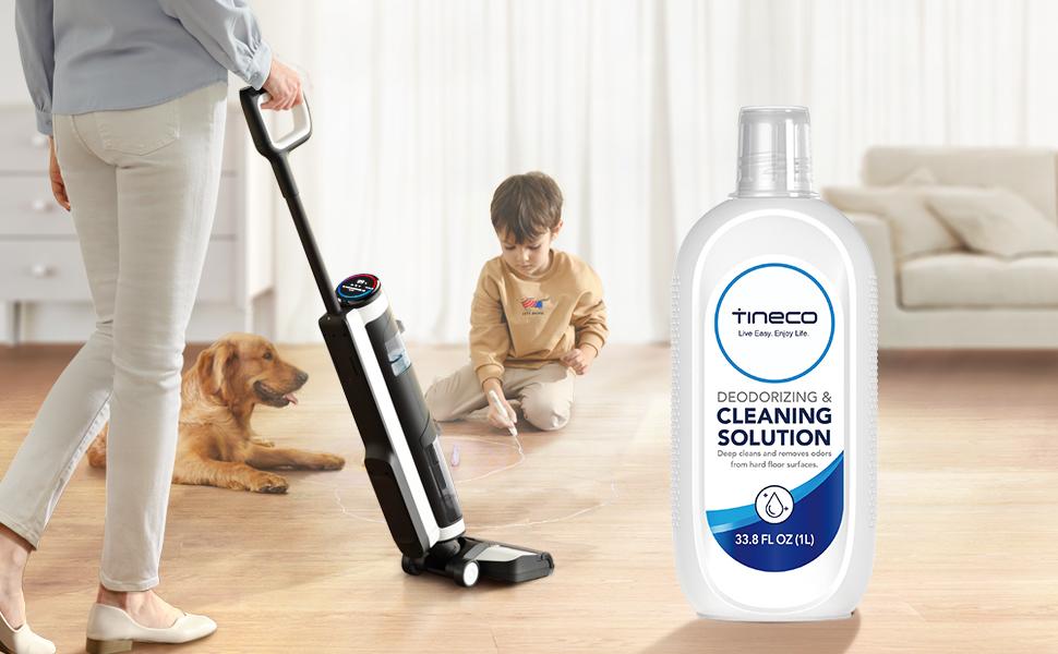 TINECO FLOOR ONE S5/S3/IFLOOR3/IFLOOR2/IFLOOR SERIES MULTI-SURFACE CLEANING SOLUTION: 33.8 FL OZ (1L) Household steammop steamercleaning Cleaner