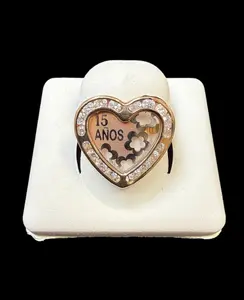 15 Anios Heart Ring Gold 10k