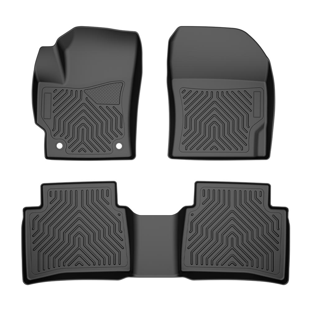 TPE Car Floor Mats For Toyota Corolla Sedan 2009-2024,3Pcs All Weather Protection Rubber Liners,Waterproof Anti-slip Durable Floor Mats Upgraded Version
