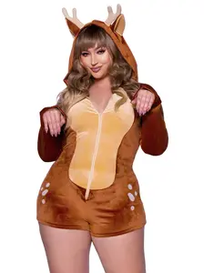 Comfy Fawn Romper Plus Size Halloween Costume Comfy Fawn Romper Plus Size Halloween Costume