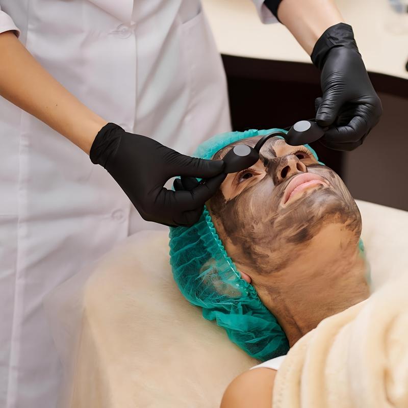 50pcs Pack, Black Pure Nitrile Disposable Gloves, Durable Household Cleaning Gloves Suitable for Kitchen, Tattoo, Beauty Salon, Bathroom, Cleaning Supplies, Thickened Design, Latex-Free, Available In Large, Medium, And Small Sizes, Local Warehouse