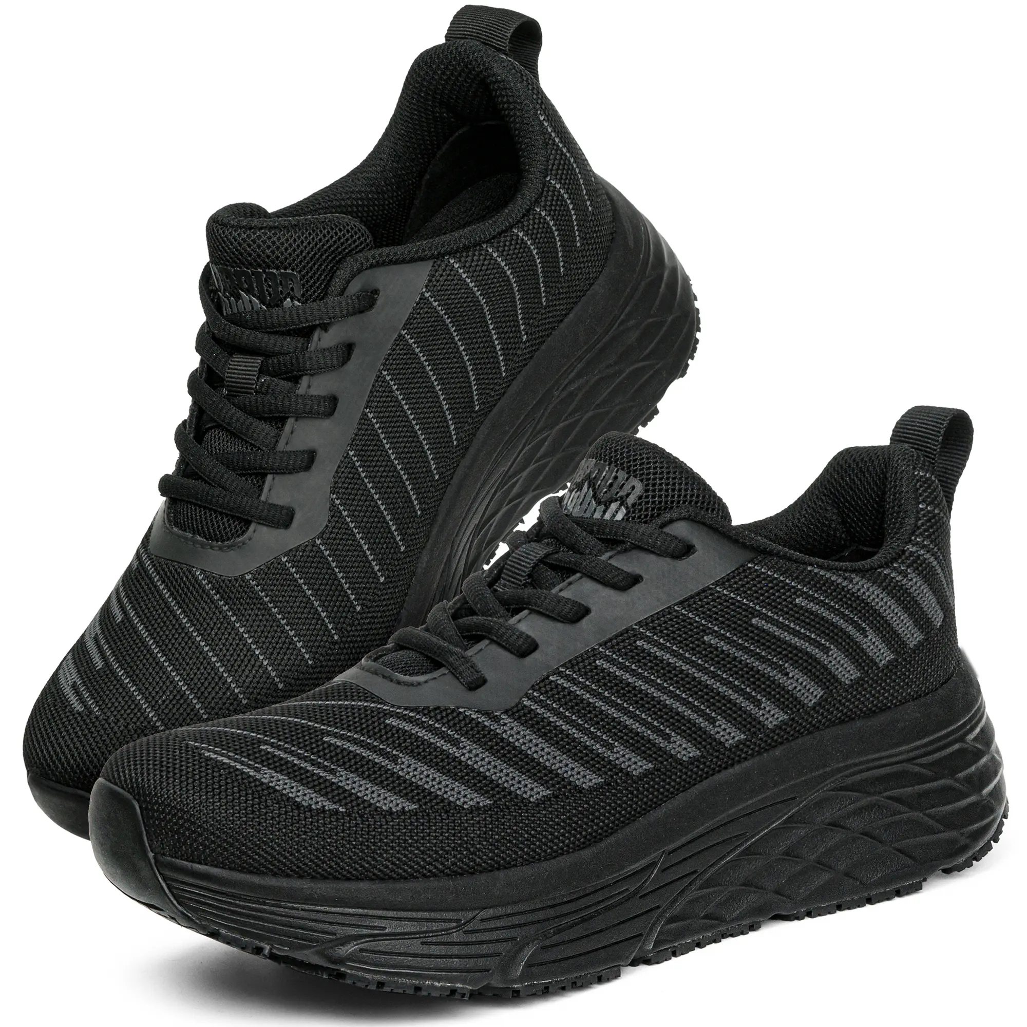 R CORD Slip Resistant Work Shoes for Women, Slip Resistant Sneakers Water Resistant Kitchen Shoes for Food Service, Restaurant, Chef, Nurse, All-Day Comfort