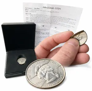 ✨Amazing Coin Bite Magic Trick Quarter – Bite It… 🦷 Then Fix It! HAND MADE! ✨