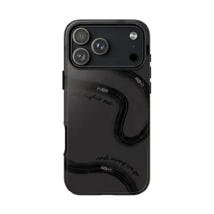 Black Monochrome F1 Phone Case: "Lights Out" - Racing Fan Gift Fans Compatible with iPhone 11, 12, 13, 14, 15, 16, 17 & more – check our available sizes.