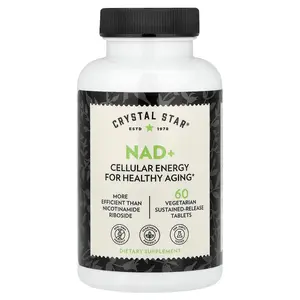 Crystal Star NAD+, 60 Vegetarian Sustained-Release Tablets