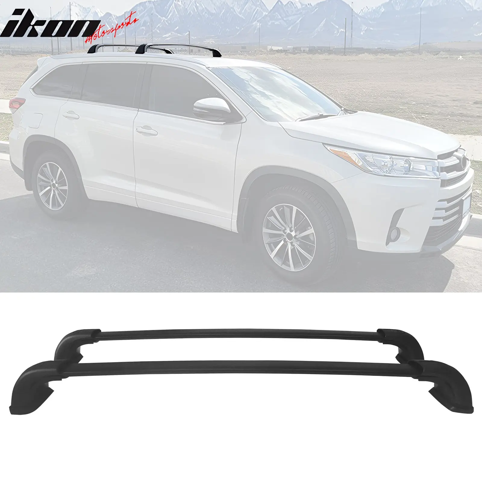 Roof Rack Cross Bar for Toyota Highlander 2014-2019 Cargo Carrier Aluminum
