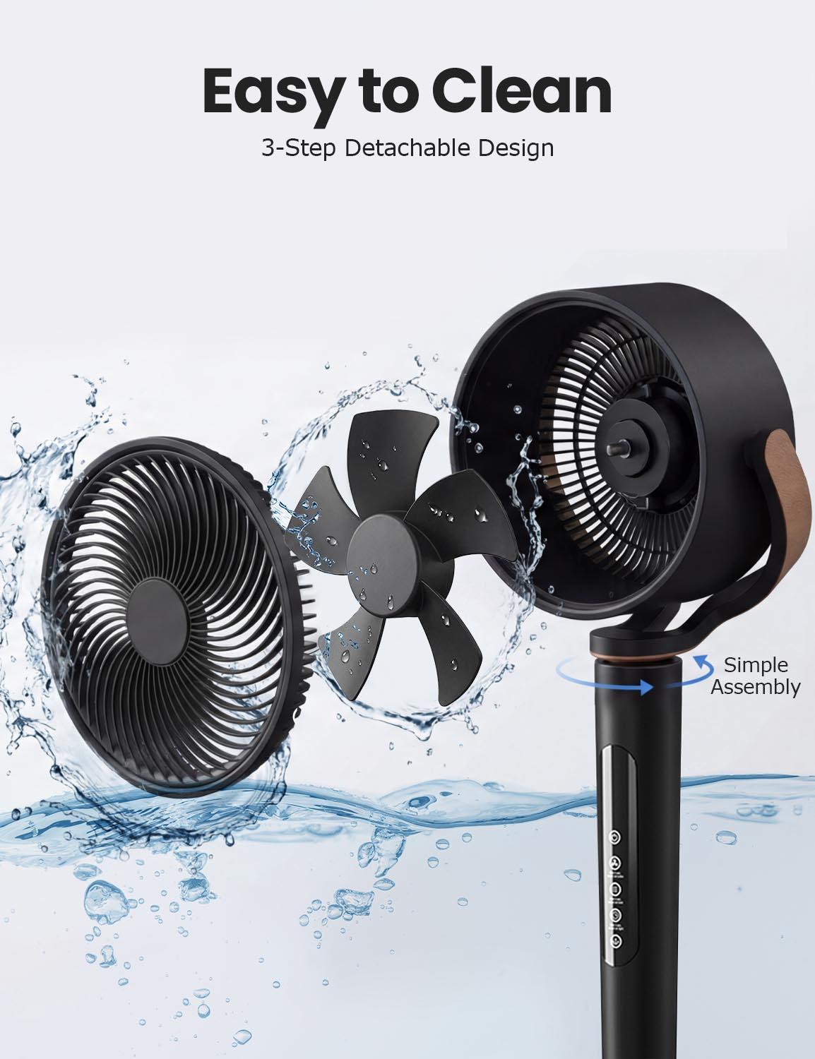 TEHANLD circulator Fan for Home Standing Oscillating with Whole Room Airflow Remote 100ft, 20dB,Cooling Fan for Bedroom,16 Wind Speeds,4 Modes,Quiet Operation TEHANLD circulator Fan for Home Standing Oscillating with Whole Room Airflow Remote 100ft, 20dB,Cooling Fan for Bedroom,16 Wind Speeds,4 Modes,Quiet Operation
