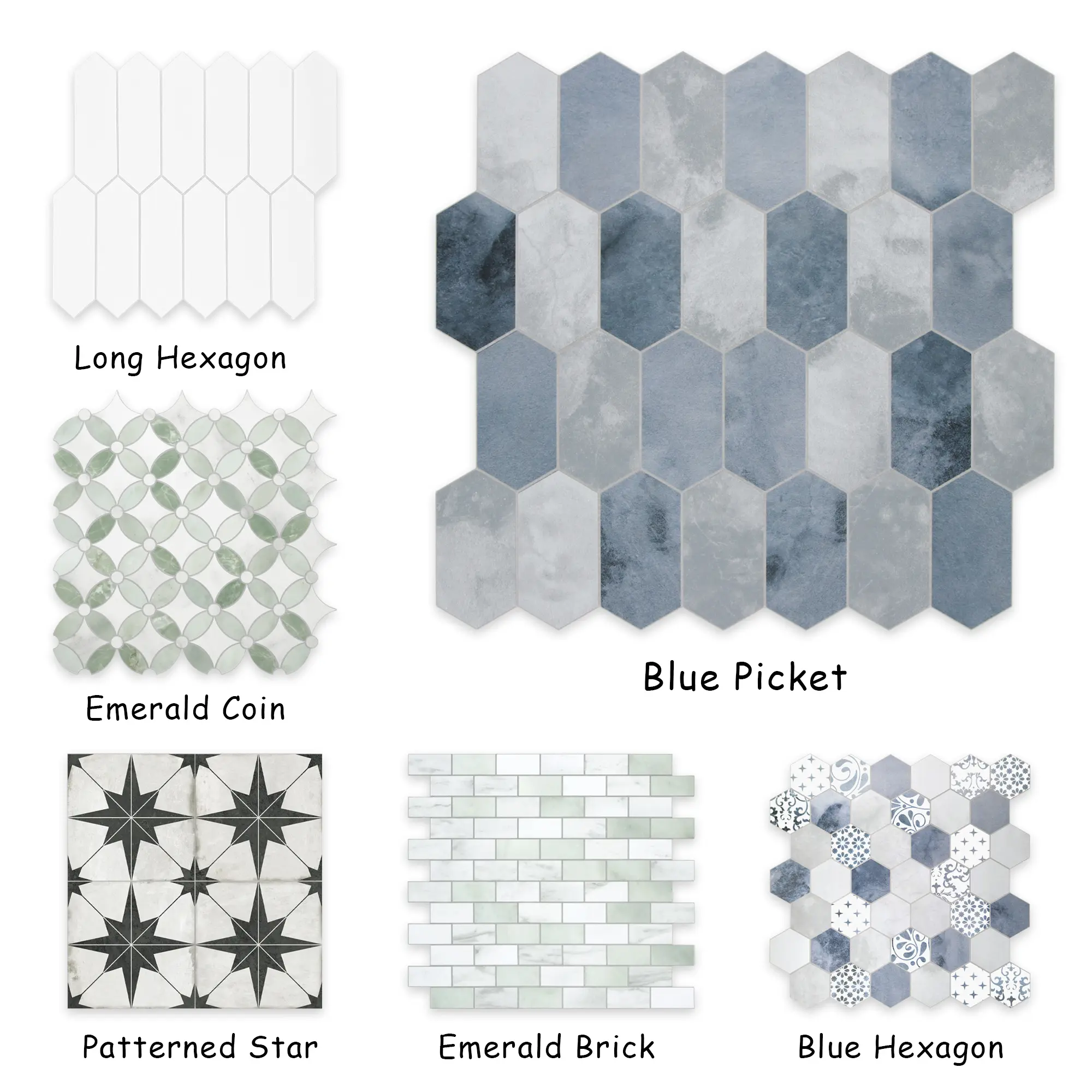 INNO STICKERS 10-Sheet Peel and Stick Backsplash Tile, Stone Composite Waterproof Backsplash Wall Tiles for Kitchen, Bathroom, Fireplace