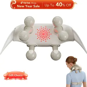 SKG Neck Massager with Heat – Deep Tissue Shiatsu, Cordless & Portable, Pain Relief for Neck & Shoulders – The Perfect Gift H7 Ultra