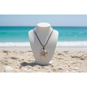 Ivory Tide Wire-Wrapped Shell Necklace