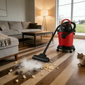 5 Gallon Wet Dry Vac 4.3 Peak HP, 3 in 1 Shop Vacuum with Blower Function, Portable Wet/Dry Vacuum Cleaner for Floor, Upholstery, Gap, Car, Home & Garage