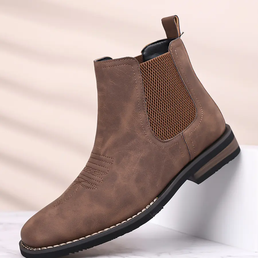 Women’s Western Cowboy Booties Square Toe Ankle Booties Booties Comfortable Rubber Sole Fashion Booties Casual OOTD Shoes