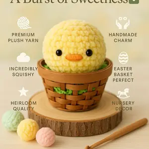 Squishy plush chick toy