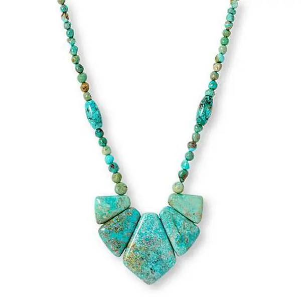 Mine Finds by Jay King Spruce Mountain Turquoise Beaded Necklace