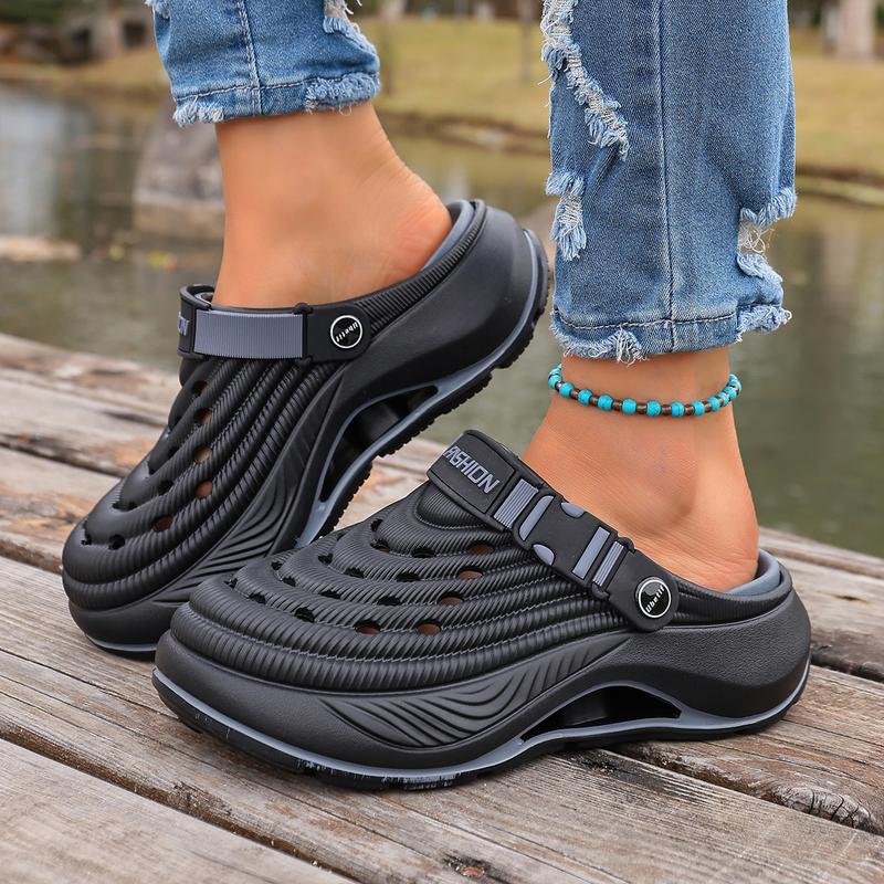 Men's and Women's  Clogs Outdoor Thick Sole Non-Slip Odor Resistant Durable Quick Drying Soft Beach Sandals.Summer Slippers