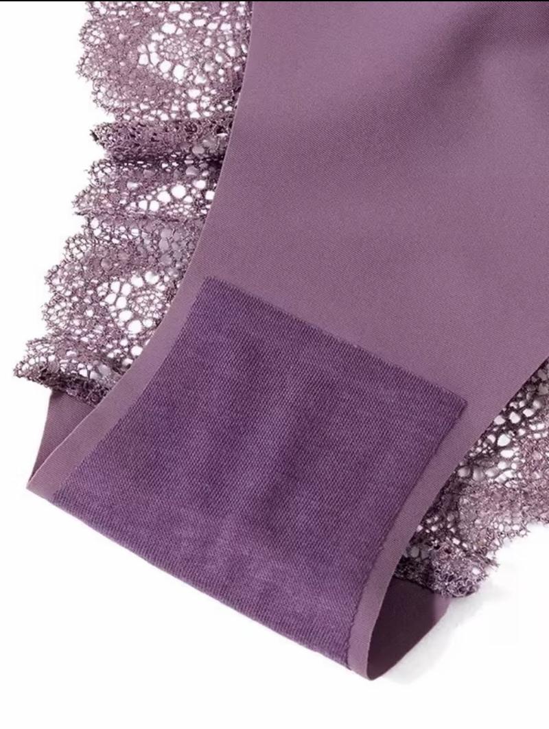 Women's Contrast Lace Panty, Lady Tight Fit SoftElegance Comfy Basic Breathable Knicker for DailyWear, Underwear for Al Seasons, WomenswearCasual Comfy Panties,Breathable Underpants  Seamless High Waist G-String Thongs innersy woman