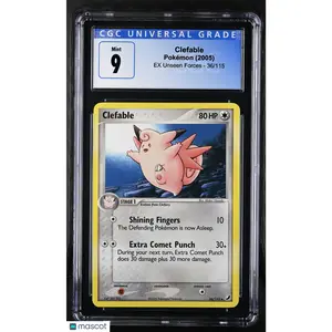 2005 Pokemon EX Unseen Forces Clefable #36/115 CGC 9 MINT