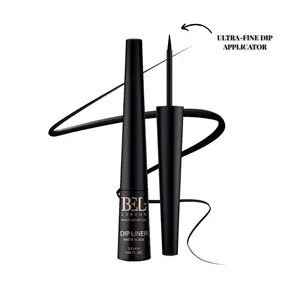 BEL London Matte Black Dip Eyeliner – Precision Felt Tip, Waterproof, Longwear, Intense Pigment