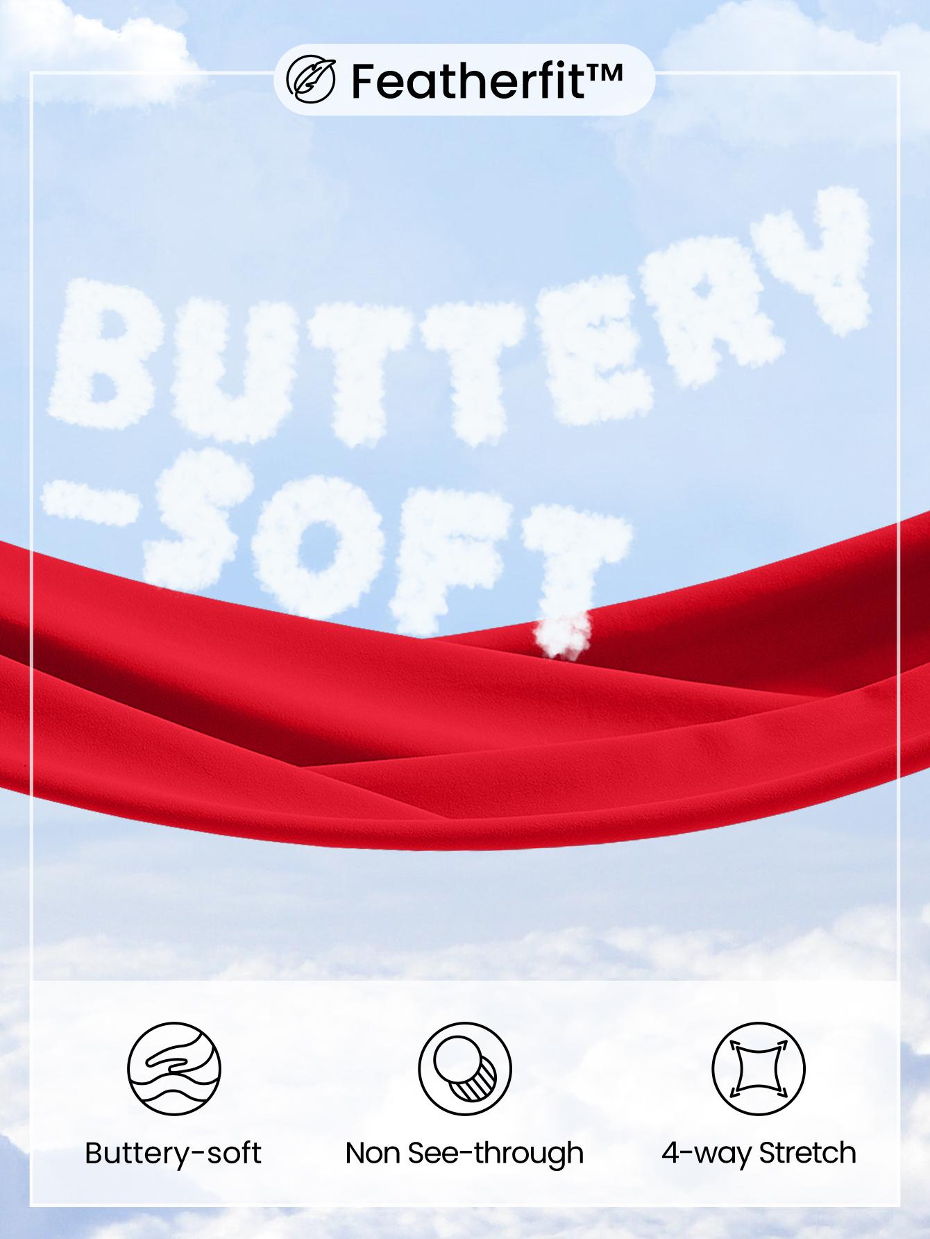 GLOWMODE 24" FeatherFit Crossover Yoga Leggings Buttery Soft High Stretch TikTokShopBlackFriday