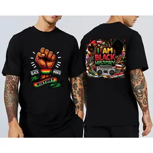 ✊   100% Cotton Double-Sided "I am Black History" Tee, Black History Tour Vibe, Great BHM2026 & Birthday Gift! # TrendyTees # TikTokMadeMeBuyIt. # ViralTees # TikTokShop.
