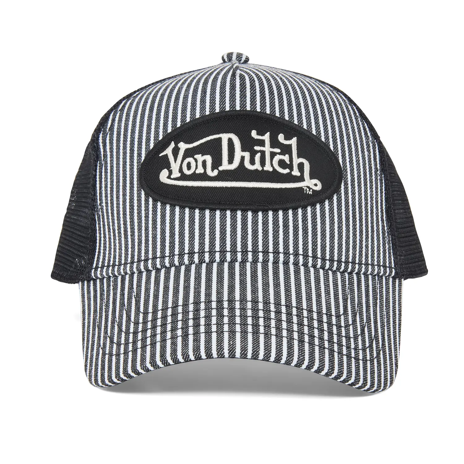 Black Railroad Trucker Hat