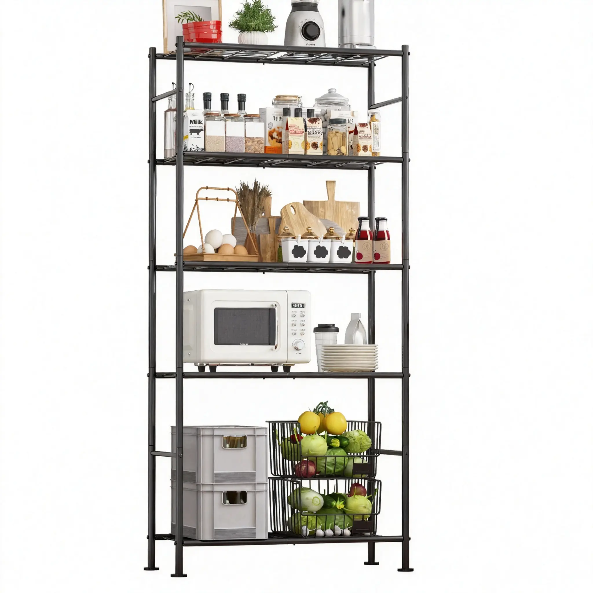 Dealsforyou Heavy Duty Metal Storage Shelves, Midyearsale Utility Wire Shelf Organizer with Leveling Feet, Rack for Garage Pantry Kitchen Closet, Restock Easy Assembly,dorm room inspo,college dorm essentials,dorm haul
