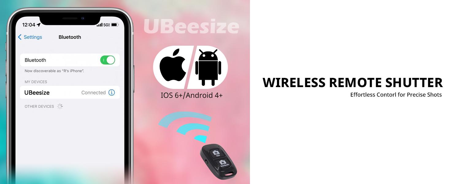 Ubeesize Upgraded 12'' Ring Light with 62'' Tripod Stand & Magnetic Phone Holder LED Selfie RingLight for iPhone with Remote Circle Light for Tiktok YouTube Photography Makeup Live Stream Pink - Alloy Aluminium Smartphone