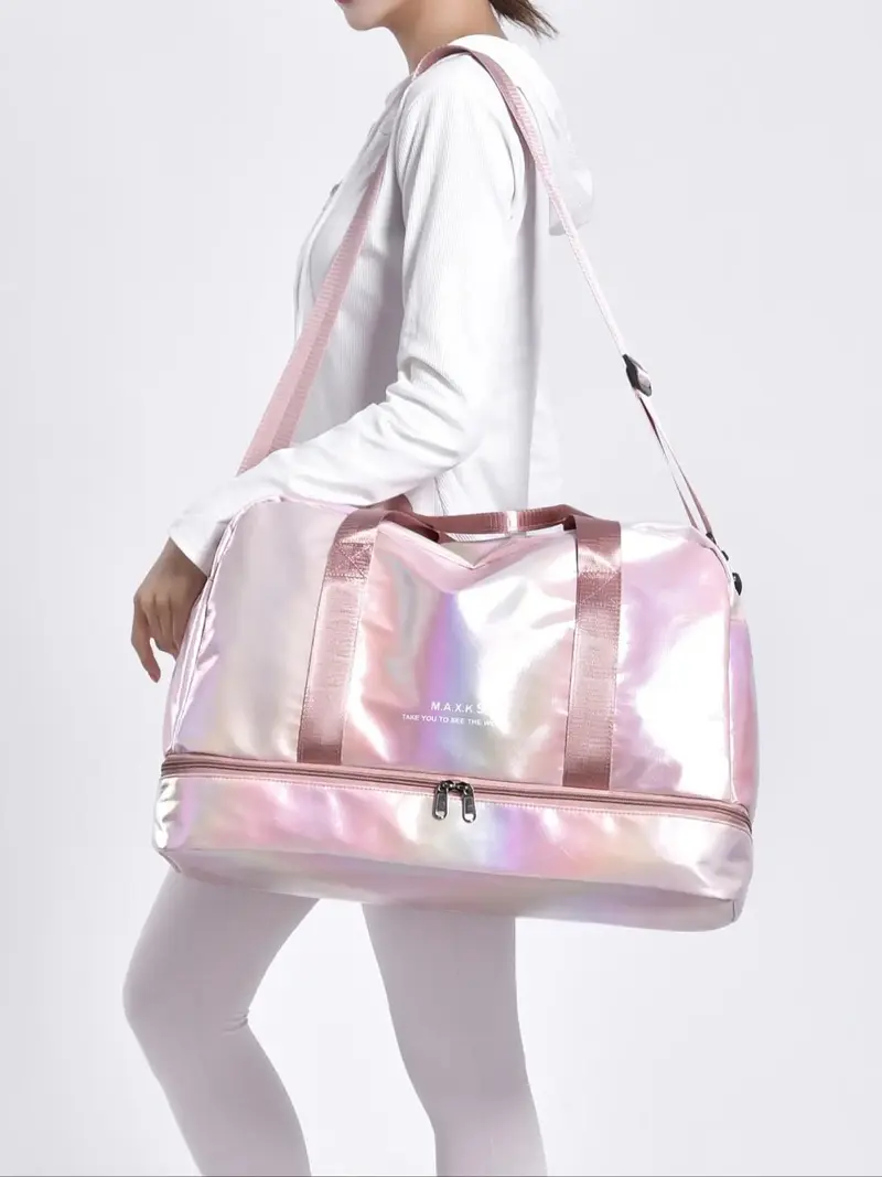 Minimalist Waterproof Large Capacity Ombre Zip Travel Bag, Travel Duffel Bag, Large Capacity Travel Bag,Lightweight Zipper Travel Bag, TravelBag for Women & Men