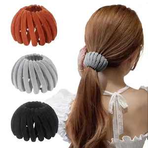 3pcs Bird Nest Magic Hair Clips Set, Hair Accessories for Women, Elegant Hair Bun Maker Ponytail Holder Scrunchies Hair Decor