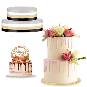 Spec101 Foil 16pk Gold Silver White Black Cake Drums 10 and 12 Inch Cake Boards