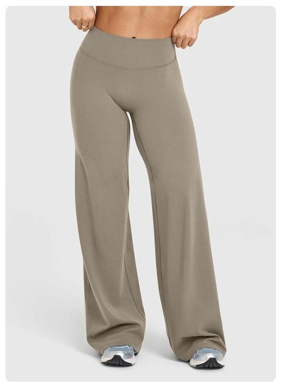High-Waisted Wide Leg Workout Pants | Flattering Stretch Athleisure Pants for Women