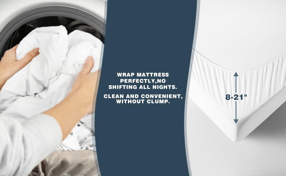 Shilucheng Mattress Topper - Extra Thick Soft Mattress Protector Down Alternative Fill, Mattress Pad Cover Cotton Top with 8-21" Deep Pocket, Machine Washable and Comfortable Shilucheng Mattress Topper - Extra Thick Soft Mattress Protector Down Alternative Fill, Mattress Pad Cover Cotton Top with 8-21" Deep Pocket, Machine Washable and Comfortable