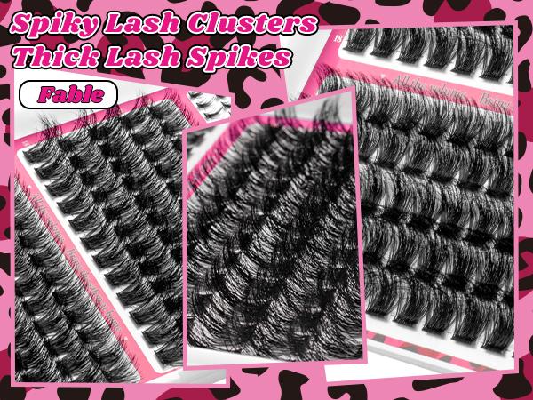 MilyBest Cove Eyelashes ,1 Set Mixed Length Individval Eyelash Extensions Kit,Self Grafting False Eyelashes with Tweezers&Glue&,Prefessional Eye Makeup Accessories for Women