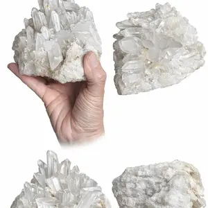 Temple Crown Clear Quartz Cluster — 2.98 lb Collector-Grade Master Amplifier crystals crystal Natural Crystal Decor