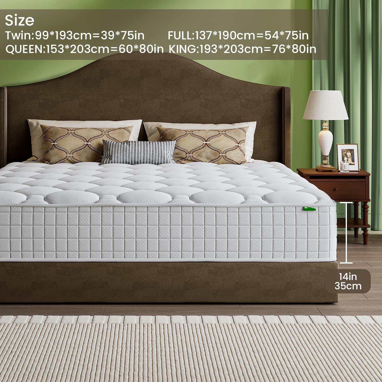 8/10/12/14-inch mattress made from memory foam material, designed to address your sleep concerns. Medium firmness with an ergonomic design for stress relief and comfort—the perfect sleep companion.
