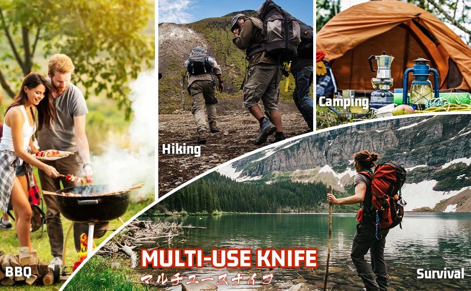 Huusk Enhance your kitchen with the Serbian Chef Knife. This forged butcher knife has a sturdy blade and wooden handle, perfect for outdoor cooking