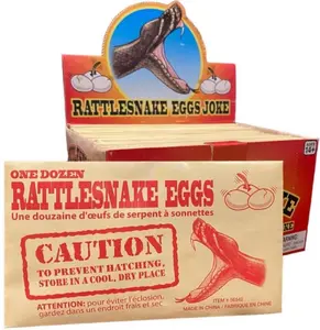 🐍 Rattlesnake Eggs Prank – 36ct Retail Display Case