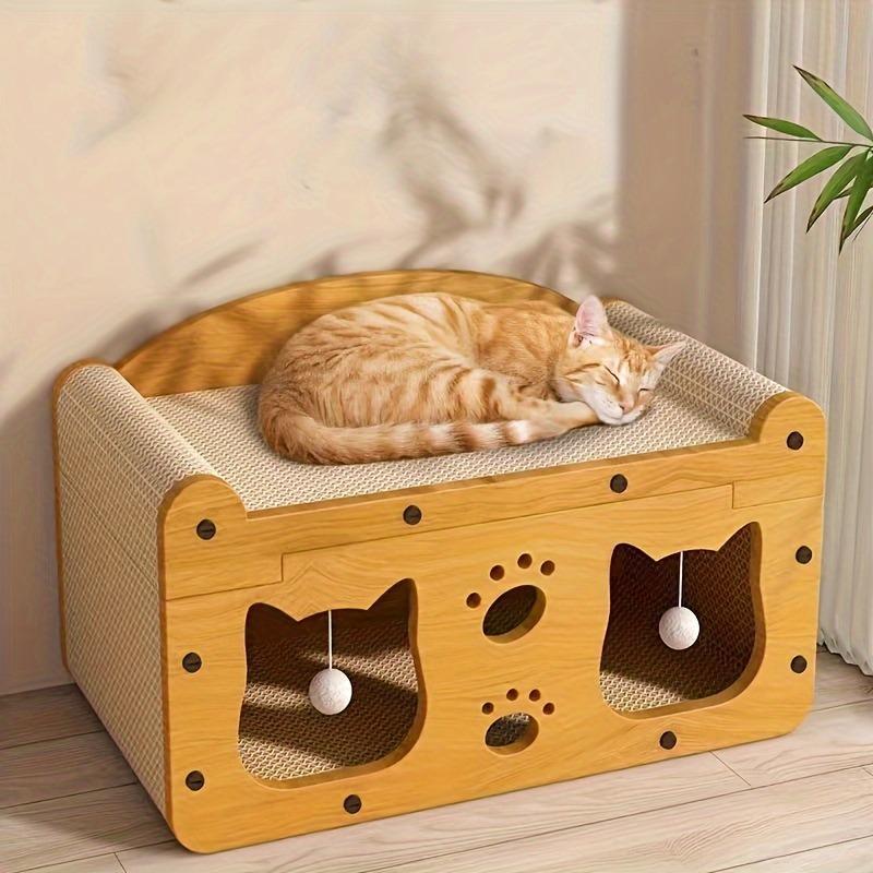 FANJUN-AMTECH Wooden Scratcher, Scratching Board, Bed, Pet Furniture for Small Pets,Stylish Bed for Big and Small Spacious cool cat stuff cozy cat scratcher indoor cat accessories cat toys cat bed hanging cat stuff FANJUN-AMTECH Wooden Scratcher, Scratching Board, Bed, Pet Furniture for Small Pets,Stylish Bed for Big and Small Spacious cool cat stuff cozy cat scratcher indoor cat accessories cat toys cat bed hanging cat stuff