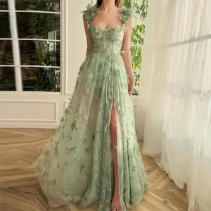 European and American evening dress women 2025 new temperament long banquet temperament elegant lace beach dress