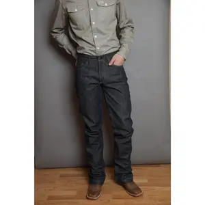 Kimes Ranch Mens Dillon Raw Jeans Blue 100% Cotton Wide Bootcut 32x34
