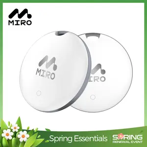 【T1R】Miro Smart Bluetooth Tracker – Compatible with Apple Find My (iOS Only), Anti-Loss for Backpack, Wallet & Suitcase, IP6 Waterproof, Perfect for Travel, Daily Use & Peace of Mind, Lightweight & Reliable, Thoughtful Gift for Family & Friends