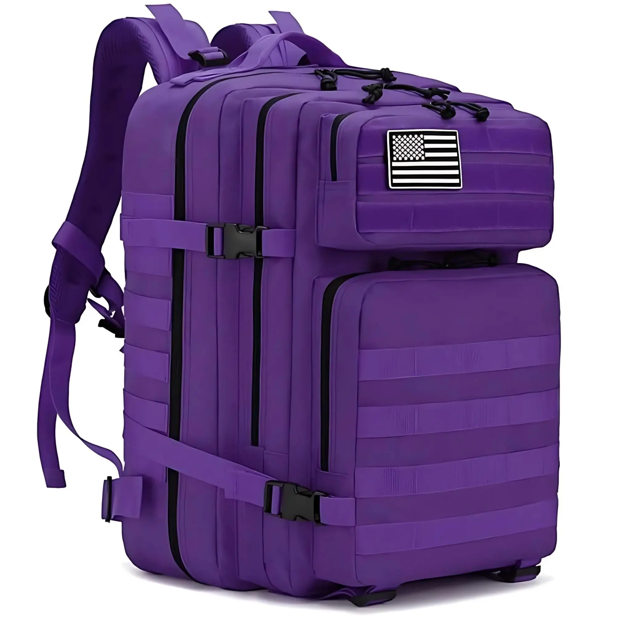 PAKNADA 45L Unisex Water-Resistant Military-Grade Lightweight Internal Frame Backpack, Durable Oxford Fabric, Cushion, Modular Storage, Smart Compartments, Sports Camping Hiking Trekking Rucksack, Women's Backpack