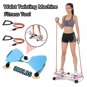 Ab Waist Twister For Home Gym 300lbs Weight Capacity Silent Anti Slip Core Training Twist Board Platform Indoor Fitness Essential Waist Equipment