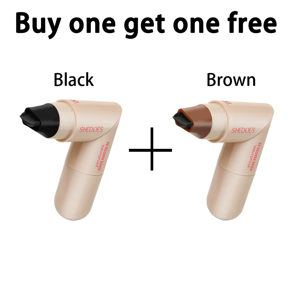 Double Ended Winged Eyeliner Stamp - Smudge Proof & Long Lasting Liquid Eyeliner Pen, Quick Dry Formula with Precise Tip, Black & Brown for Youth, Smudge Proof Eyeliner