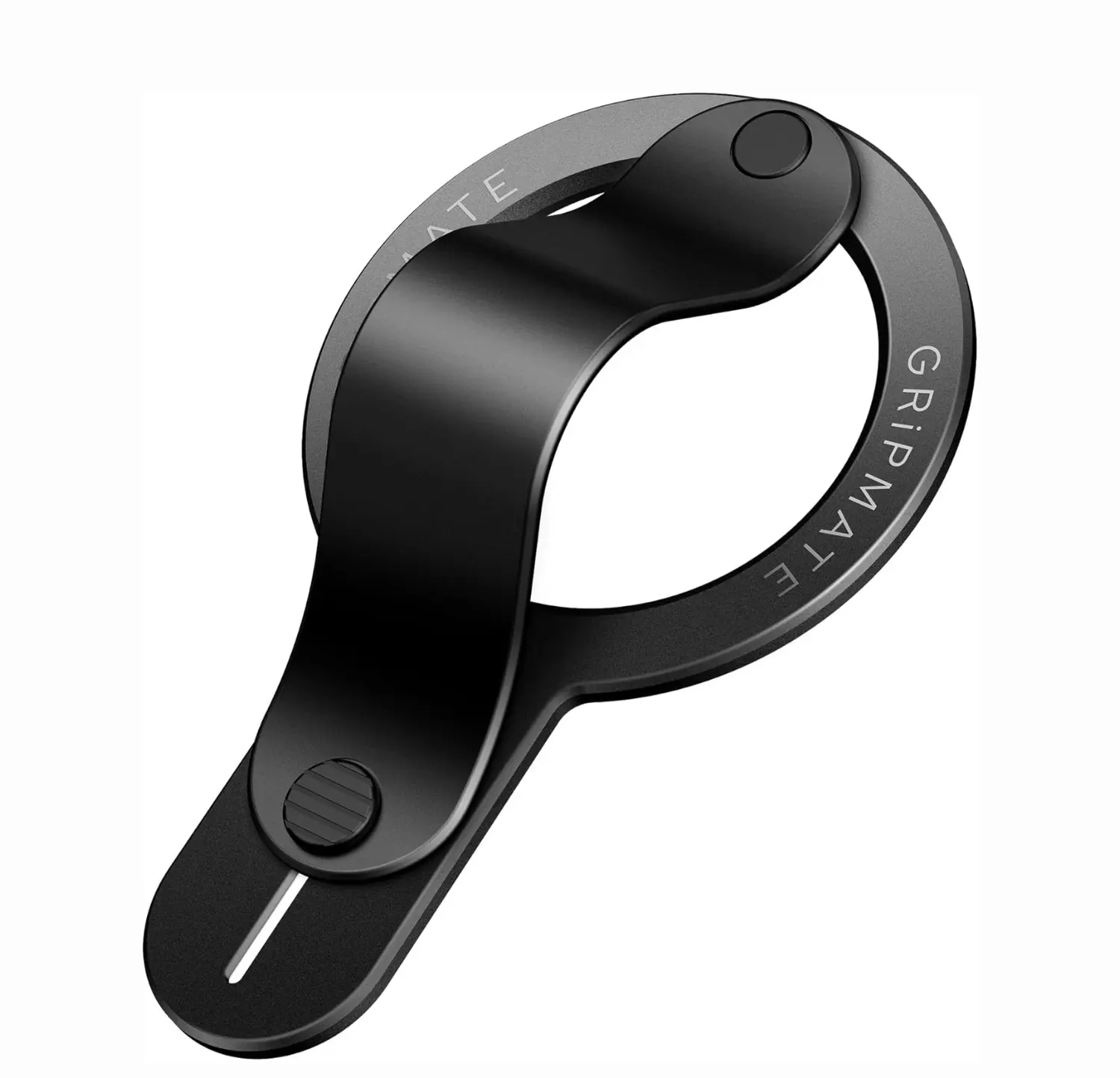 GripMate Magnetic Smartphone Ring Kickstand Mount - Retractable N52 Magnet, Ergonomic Silicone Handle, Hands-Free Accessory for iPhone & Samsung, MagSafe Compatible, Aluminum Alloy Landscape Holder for Mobile Devices