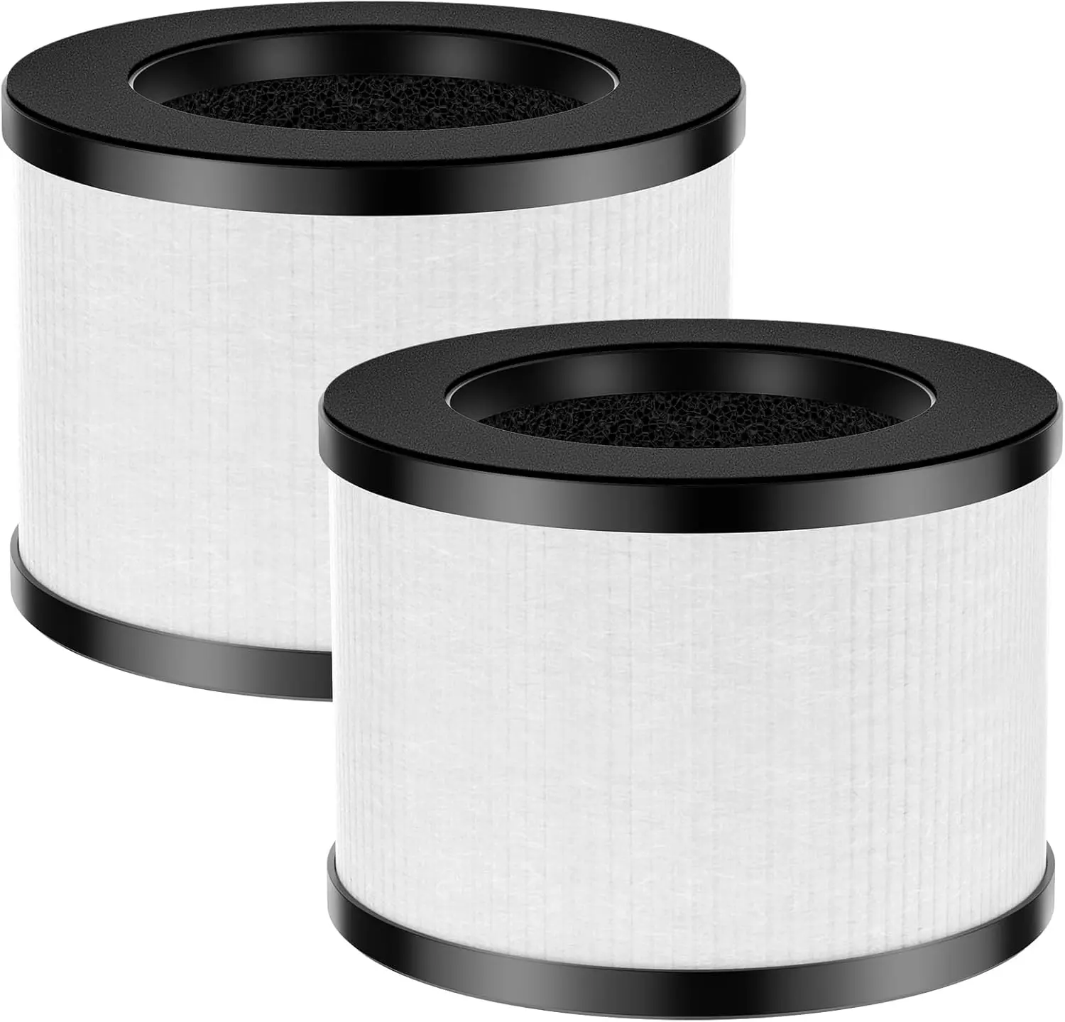 2 Pack TZ-K1 Replacement HEPA Filter | 3-in-1 True HEPA + Activated Carbon for MK01, MK06, KN6391, DH-JH12 Air Purifiers